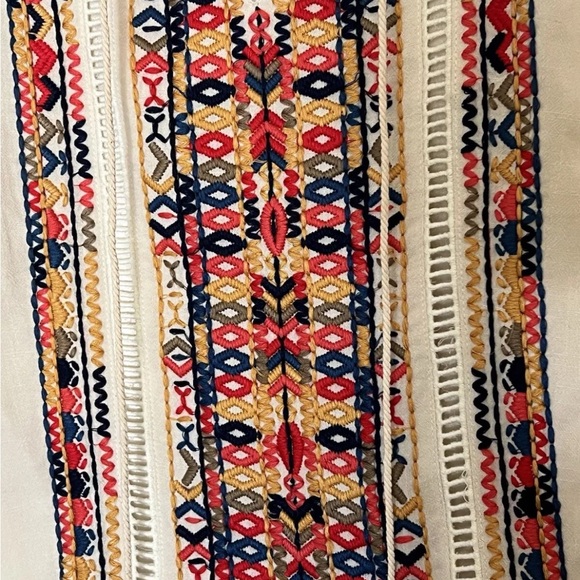 THML Cream Tribal Embroidered Dress - Picture 4 of 5